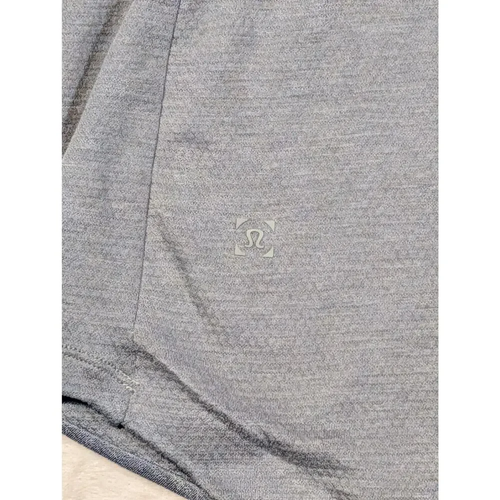 Lululemon Mens Drysense Hoodie Heathered Grey Workout Activewear Medium